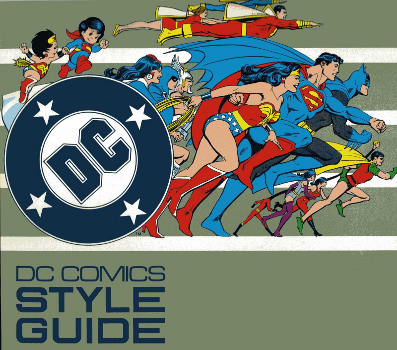 Cover image for the 1982 edition of the DC Comics Style Guide
